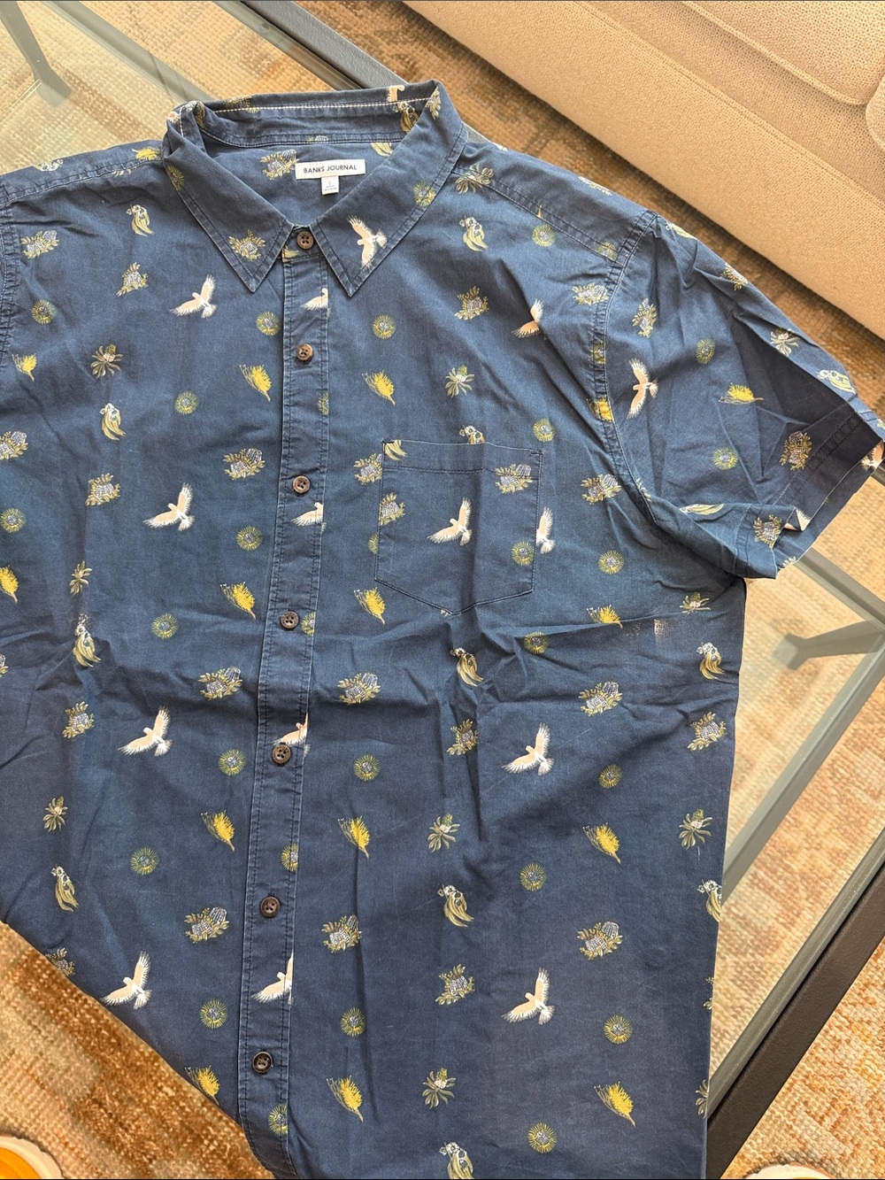Banks Journal Short-Sleeve Printed Button-Up Shirt